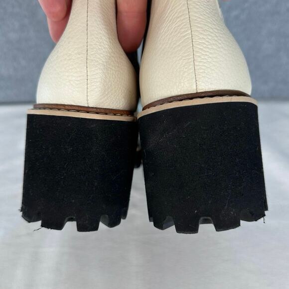 Dolce Vita Woman’s sz 10 White Leather Block Heel Chelsea Boot Huey H2O Bootie - Picture 6 of 9